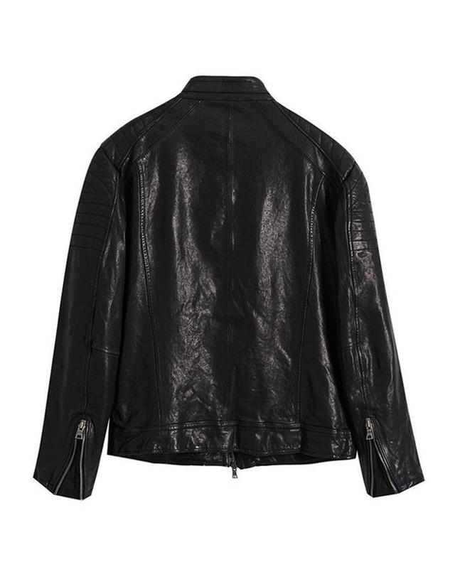 스트라이크 스콜 바이커 램스킨 재킷 Squall Biker Lambskin Jacket (BLACK) 착용컷