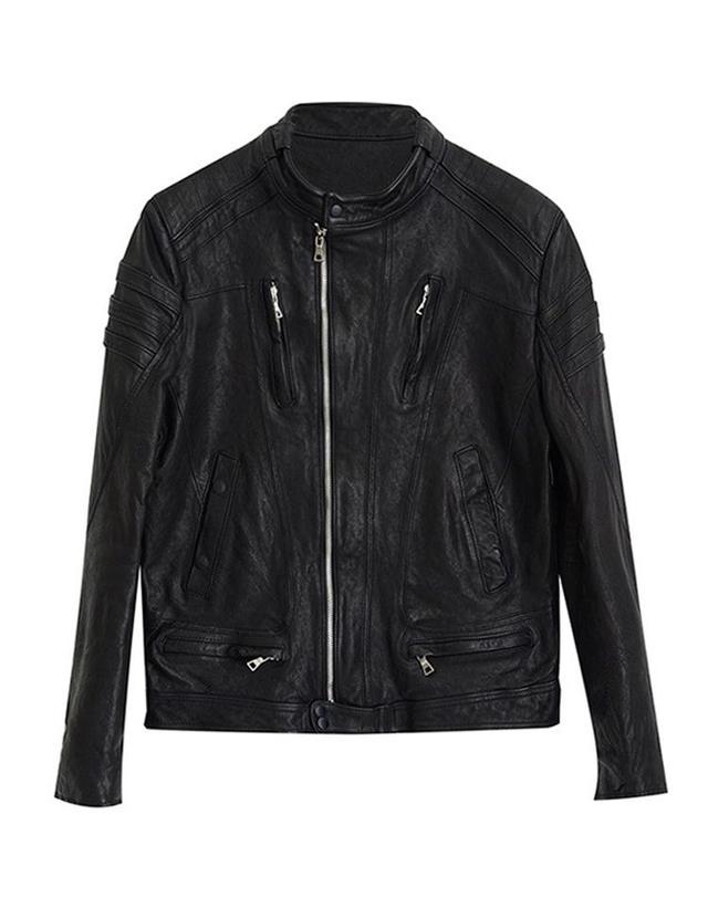 스트라이크 스톰 바이커 램스킨 재킷 Storm Biker Lambskin Jacket (BLACK) 착용컷