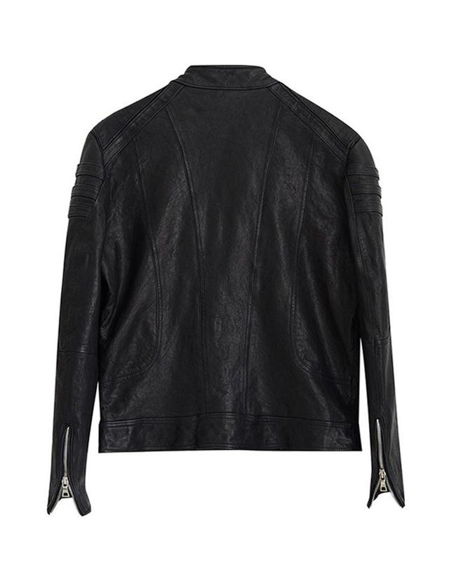 스트라이크 스톰 바이커 램스킨 재킷 Storm Biker Lambskin Jacket (BLACK) 착용컷