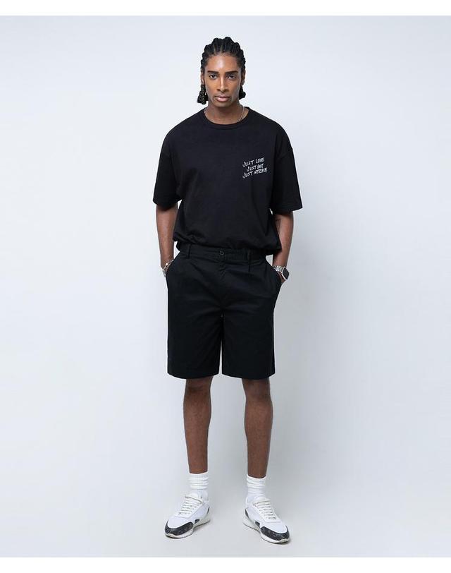 스트라이크 워시드 플리츠 레거시 치노 쇼츠 Washed Pleat Legacy Chino Shorts (BLACK) 착용컷