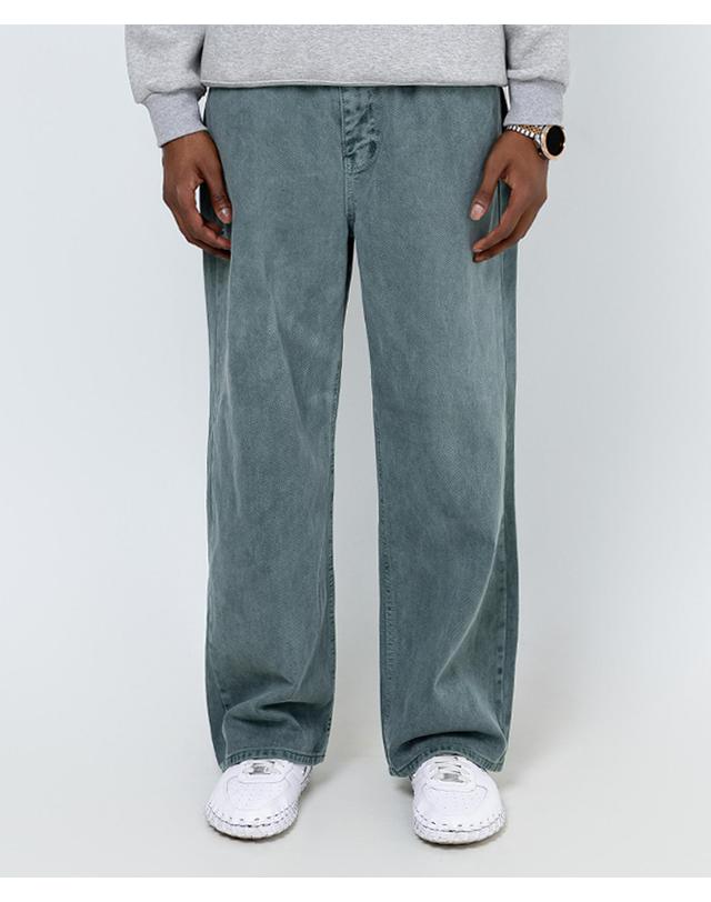 스트라이크 볼륨 와이드 워시드 데님 팬츠 Volume Wide Washed Denim Pants (4 Colors) 착용컷