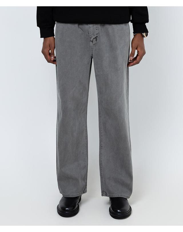 스트라이크 볼륨 와이드 워시드 데님 팬츠 Volume Wide Washed Denim Pants (4 Colors) 착용컷