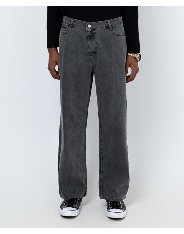 스트라이크 볼륨 와이드 워시드 데님 팬츠 Volume Wide Washed Denim Pants (4 Colors) 착용컷