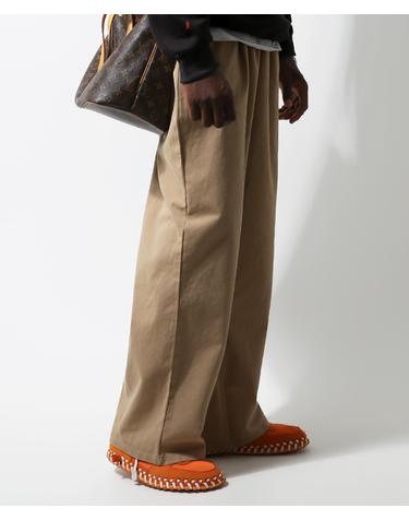 워시드 코튼 릴렉스 팬츠 Washed Cotton Relaxed Pants (BEIGE)