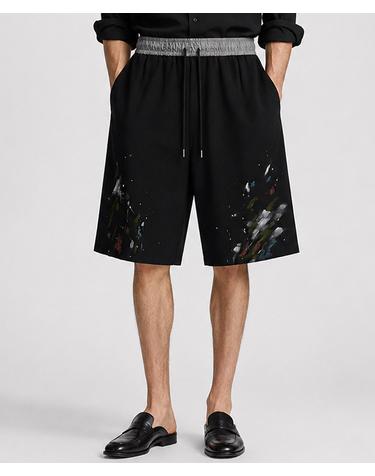 아틀리에 페인티드 컷오프 쇼츠 Atelier Painted Cut-Off Shorts (BLACK)