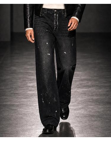 아틀리에 스플래터 아일렛 진 Atelier Splatter Eyelet Jeans