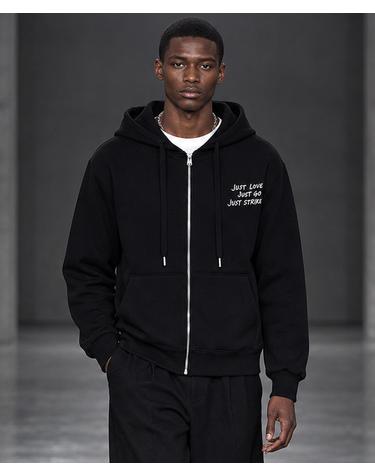 저스트 에디션 집업 후디 Just Edition Zip-Up Hoodie (2 COLORS)