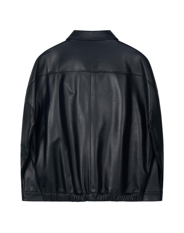스트라이크 아카이브 오버 램스킨 블루종 Archive Over Lambskin Blouson (BLACK) 착용컷