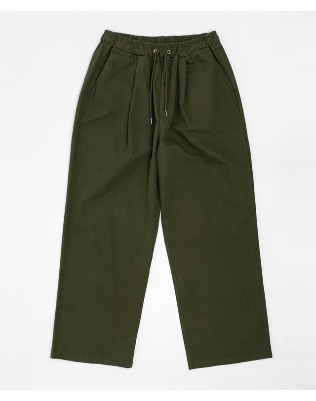 스트라이크 워시드 코튼 릴렉스 팬츠 Washed Cotton Relaxed Pants (OLIVE) 착용컷