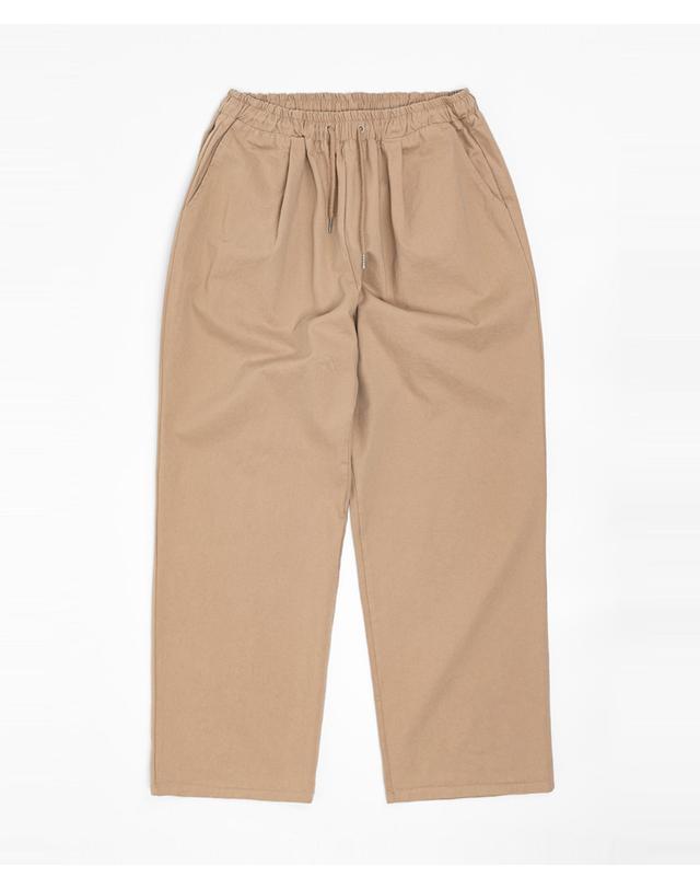 스트라이크 워시드 코튼 릴렉스 팬츠 Washed Cotton Relaxed Pants (BEIGE) 착용컷