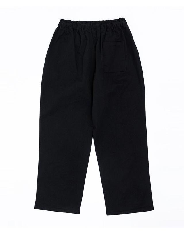 스트라이크 워시드 코튼 릴렉스 팬츠 Washed Cotton Relaxed Pants (BLACK) 착용컷