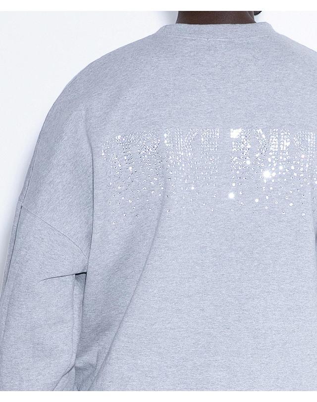 스트라이크 그라비언 크리스탈 스웻셔츠 Gravion Crystal Sweatshirt (GREYㅣBLACK) 착용컷