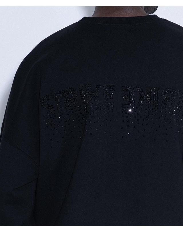 스트라이크 그라비언 크리스탈 스웻셔츠 Gravion Crystal Sweatshirt (GREYㅣBLACK) 착용컷