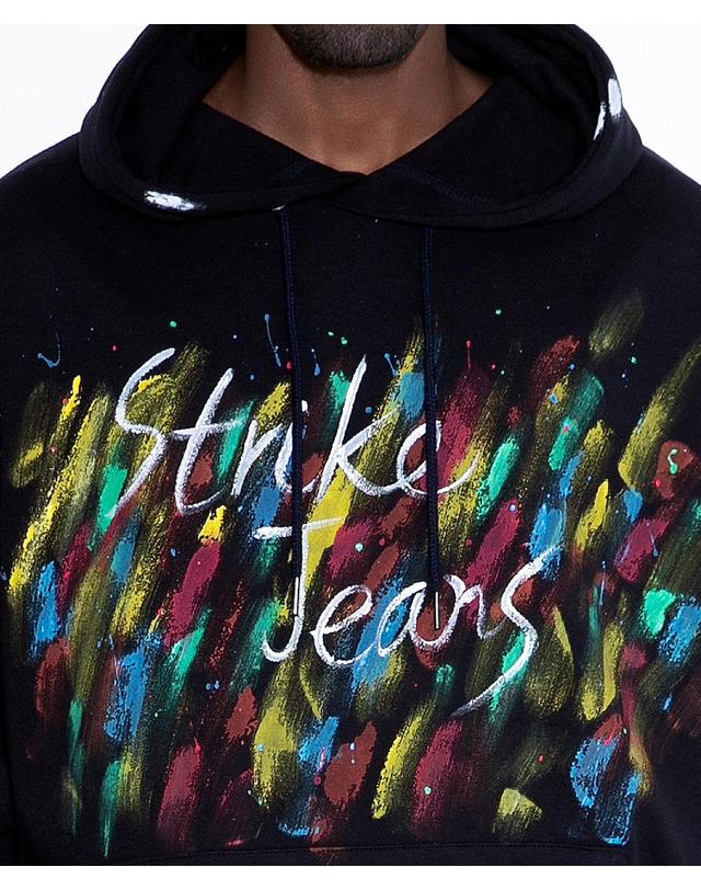 스트라이크 크로매틱 스트로크 후디 Chromatic Stroke Hoodie (NAVY) 착용컷