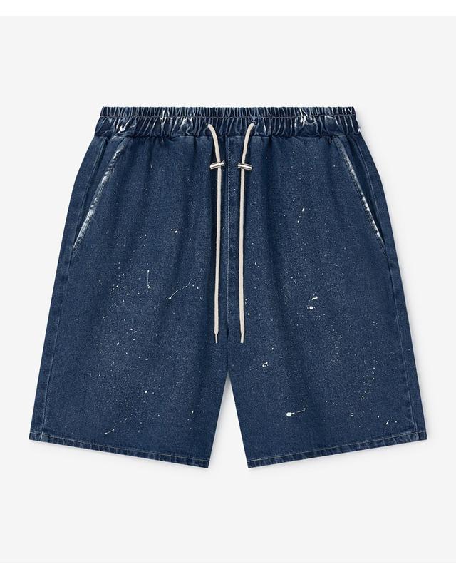 스트라이크 아틀리에 페인티드 릴랙스드 데님 쇼츠 Atelier Painted Relaxed Denim Shorts (BLUE) 착용컷