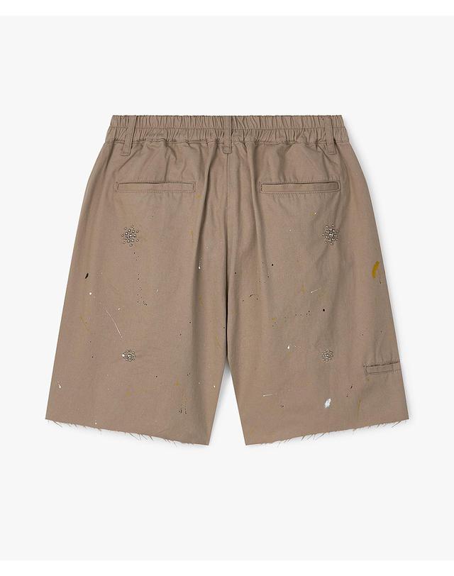 스트라이크 아틀리에 스터디드 페인티드 컷오프 쇼츠 Atelier Studded Painted Cut-Off Shorts (BEIGE) 착용컷
