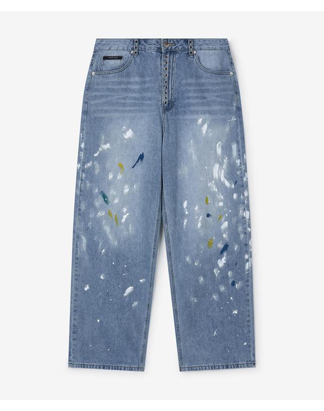 스트라이크 아틀리에 페인티드 아일렛 와이드 진 Atelier Painted Eyelet Wide Jeans 착용컷