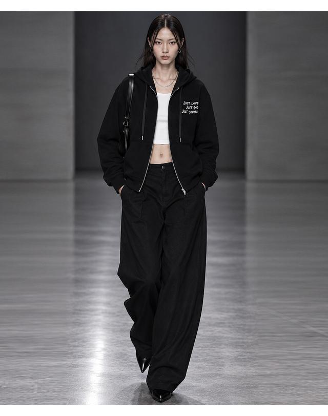 스트라이크 저스트 에디션 집업 후디 Just Edition Zip-Up Hoodie (2 COLORS) 착용컷