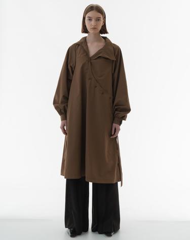 High neck oversized one piece