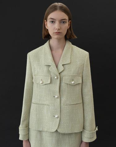 Tweed refined jacket