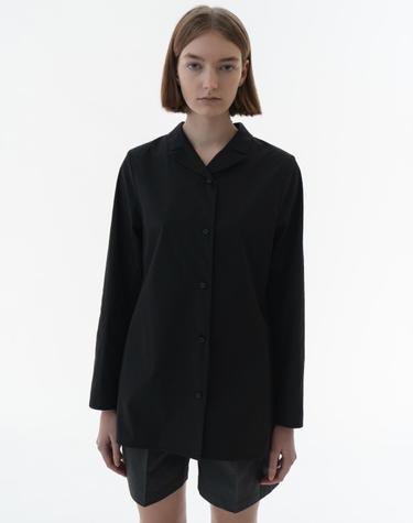 Short collared dress shirt