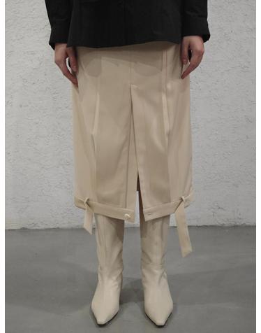Reversed trouser skirt