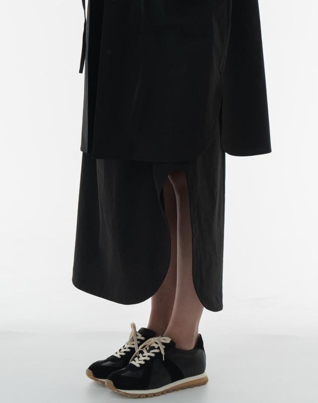 비스킷샵 Shirt banding long skirt 착용컷