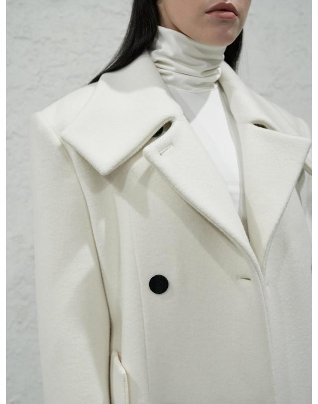 비스킷샵 Square collared double coat (Cachmere) 착용컷