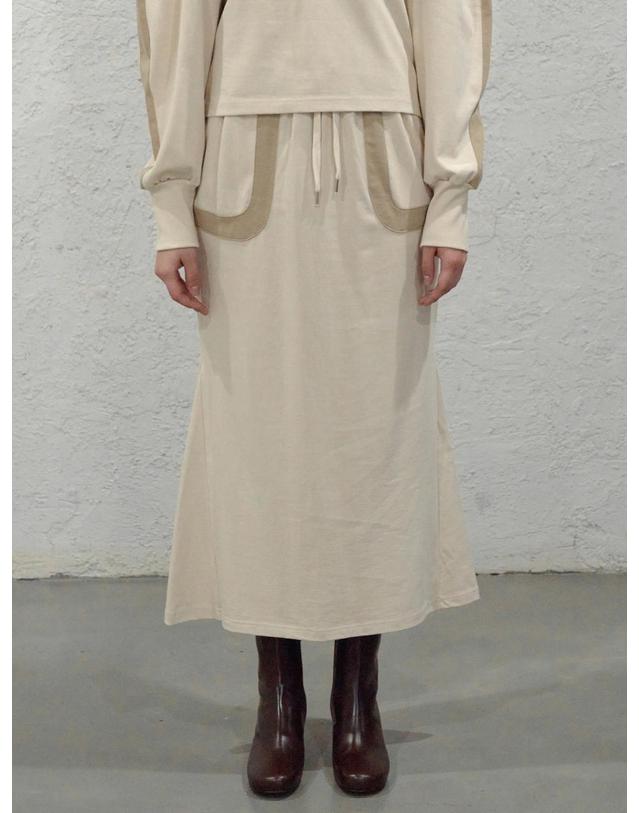 비스킷샵 Banding jersey skirt 착용컷