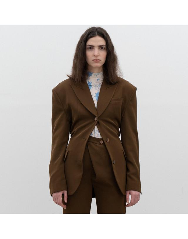 비스킷샵 String detailed oversized jacket 착용컷
