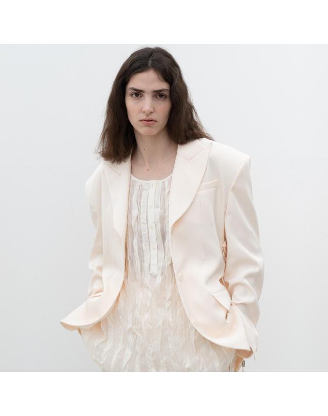 비스킷샵 String detailed oversized jacket 착용컷