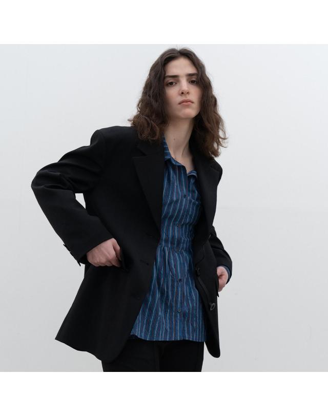 비스킷샵 Essential big jacket 착용컷