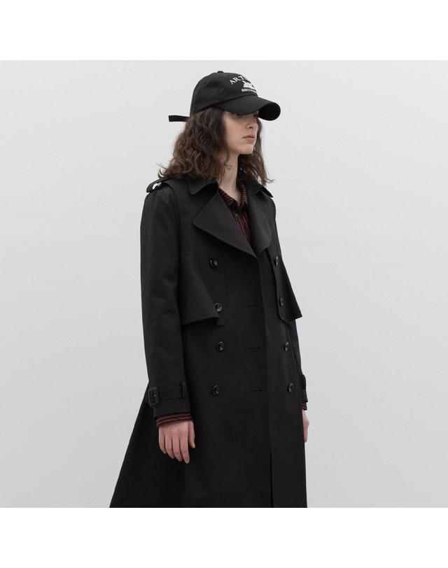 비스킷샵 Detachable detailed trench coat 착용컷