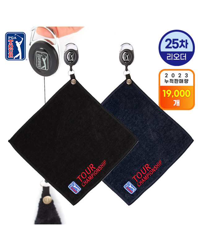 피지에이투어 [PGATOUR] 골프 릴타올 스포츠 클리너 타월 착용컷
