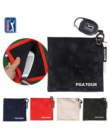 [10차 리오더][PGATOUR] 카모 골프 릴 클리너 스포츠 타올 21PTACL