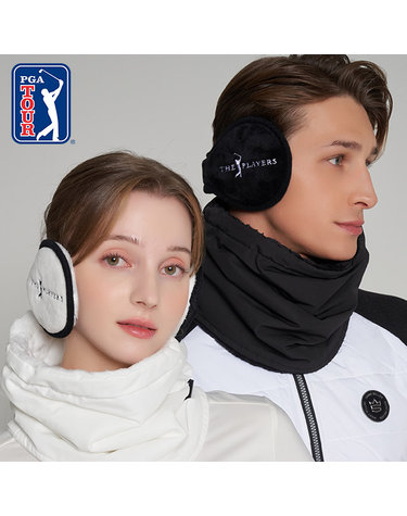 [PGA TOUR] 털 귀마개 퍼 이어워머 귀도리 겨울 골프 등산 캠핑 해외 파크골프