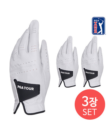 [3장세트]PGATOUR 스윙소프트 프로 양피 남성 골프장갑 3장세트
