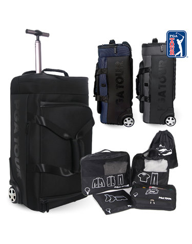 [6차리오더][PGATOUR] NEW 휠 캐리어 보스턴백+트래블 파우치 6종 세트 여행 가방