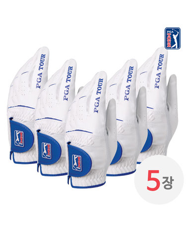 [5장세트] PGATOUR 맥스핏 반양피 장갑 5장