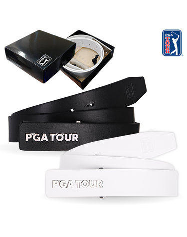 [PGATOUR] 통 소가죽 훅 수동 벨트/선물케이스 포장