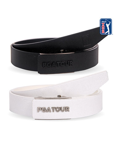 [PGATOUR] 소가죽 로고버클 펀칭 오토 골프벨트
