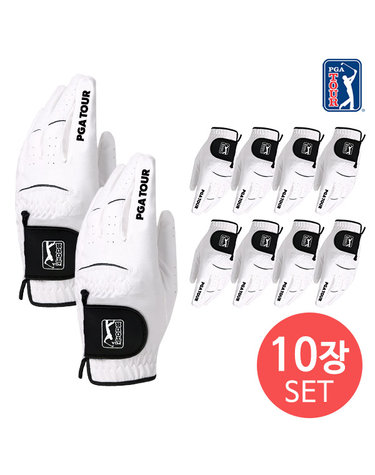 [10장세트] PGATOUR 블랙 플렉스 남성 합피 골프장갑