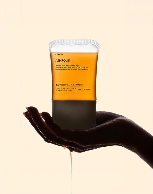 애쉬로렌 애쉬로렌 맥주효모 바이탈 스칼프 앰플 100ml 착용컷