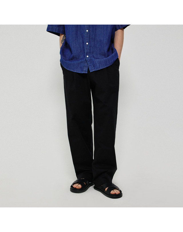 씨오큐 WASHED EASY FIELD PANTS_BLACK 착용컷