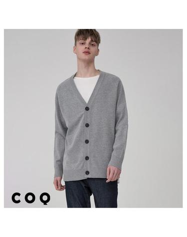 Basic overfit cardigan_gray