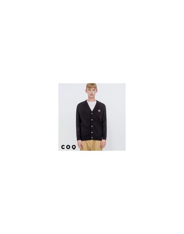 LOGO EMBLEM CARDIGAN_BLACK