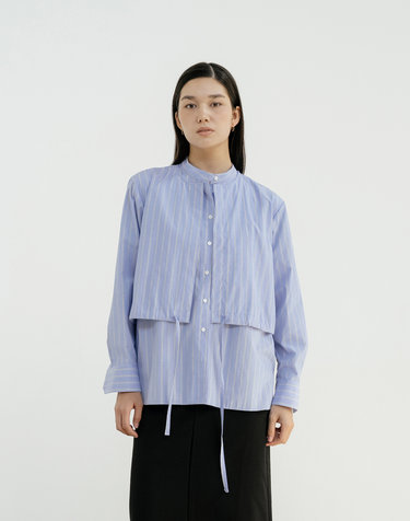 유니스 Stripe Double Layered Shirt