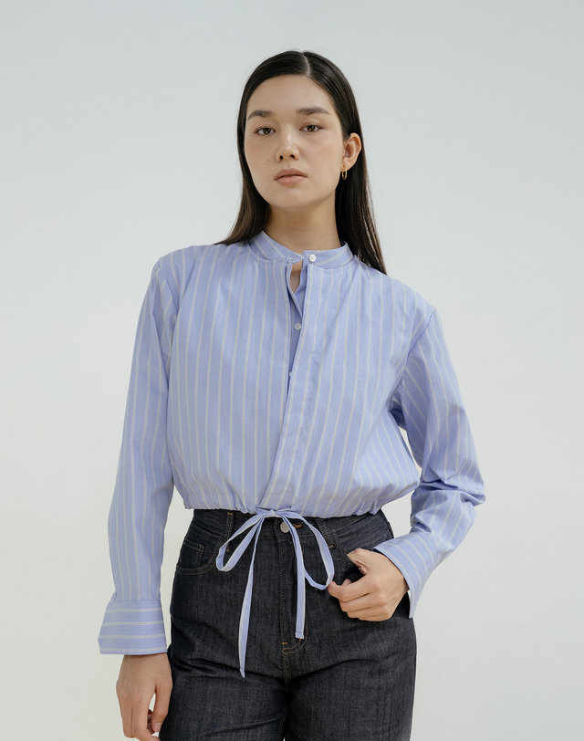 유니스 Stripe Double Layered Shirt 착용컷