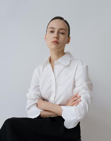 Scallop Collar Shirt