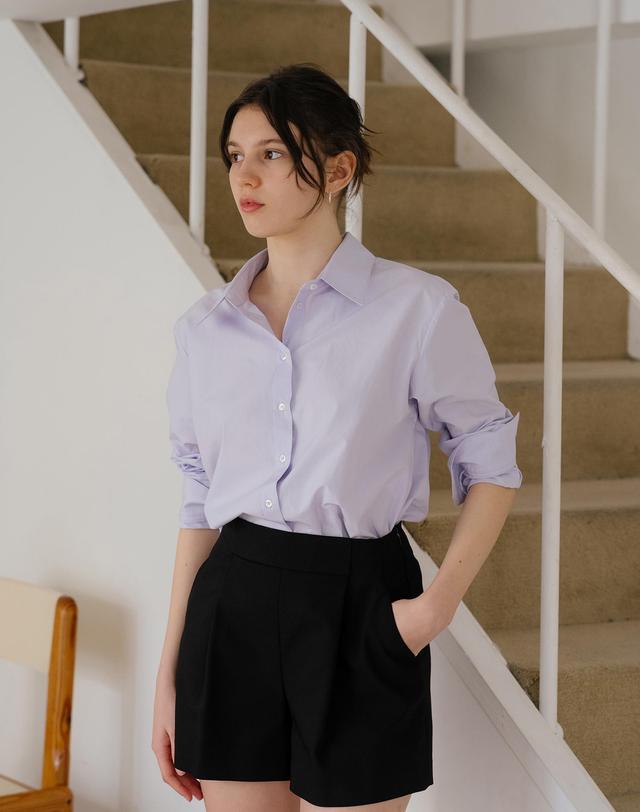 유니스 Y2 Lavender Basic Shirt 착용컷